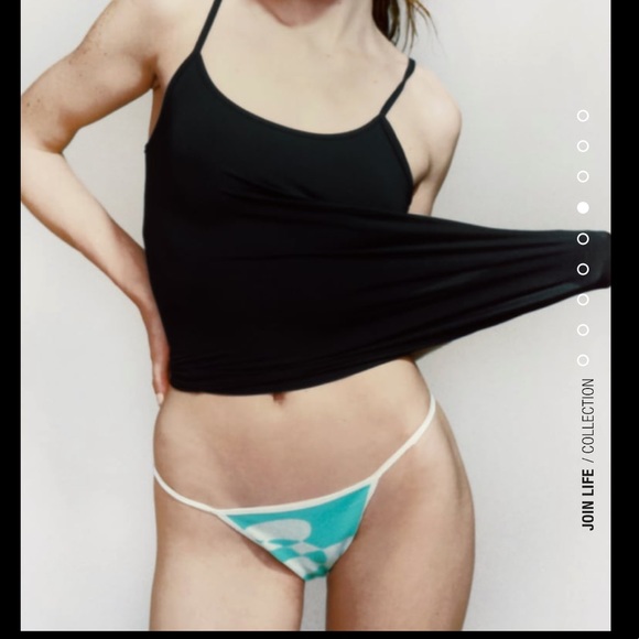 Jacquard halter top and panties - Picture 10 of 11